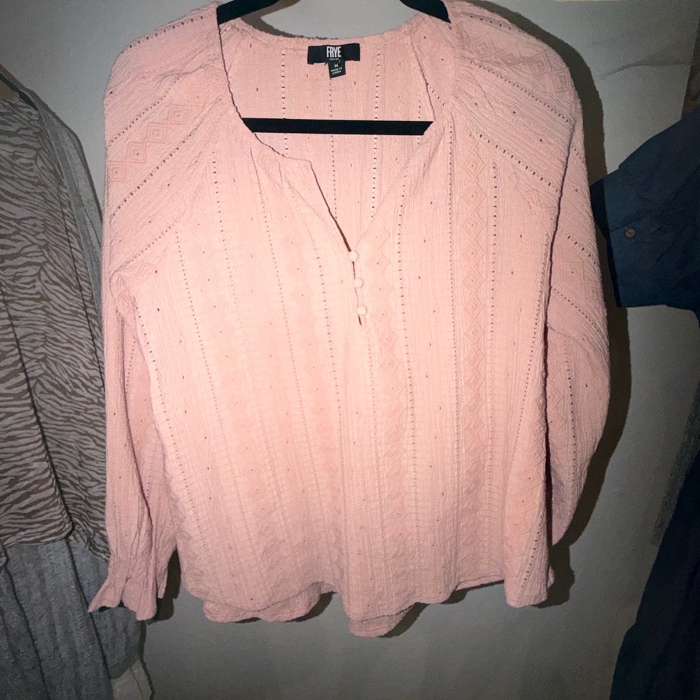 Frye brand pink blouse - Picture 3 of 8